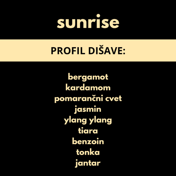 Sunrise 3 DIŠEČI VOSEK SUNRISE