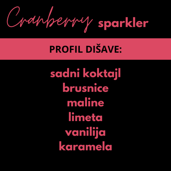DIŠEČI VOSEK CRANBERRY SPARKLER