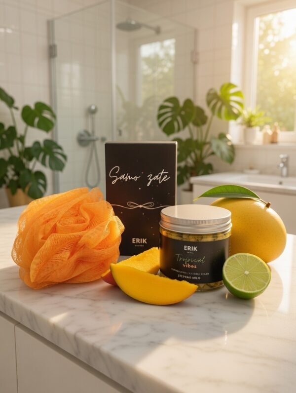 Darilni set Tropical Vibes DARILNI SET STEPENO MILO IN GOBICA ZA PRHANJE