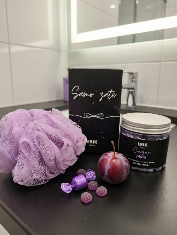 Darilni set Sugar Plum DARILNI SET STEPENO MILO IN GOBICA ZA PRHANJE